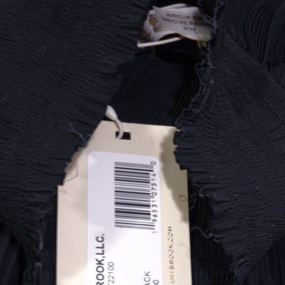 NWT 295 Ramy Brook Women's Arthur Pleated Mock Turtleneck Sleeveless Top M L - Picture 13 of 16